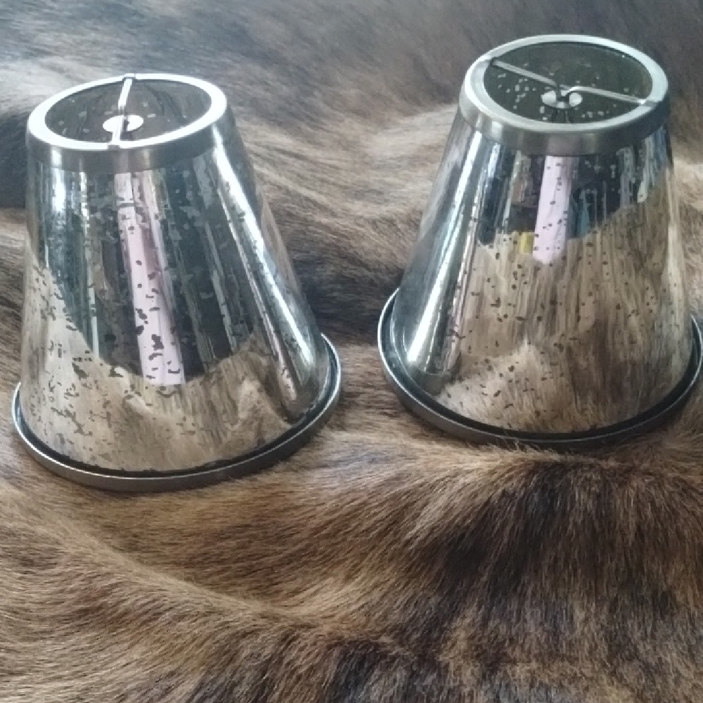 Silver Mercury Glass Lamp Shades